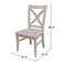 International Concepts Set of 2 Cosmo Chairs, Washed Finish, Washed Gray Taupe C09-14P - alternate 9